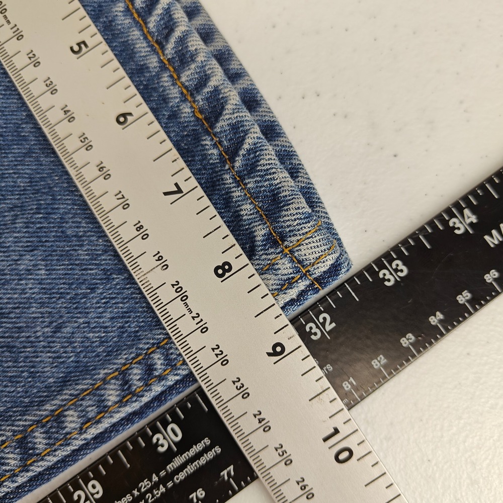 Levi 550 Jeans Mens 38x34 "36x32.5 Actual" Blue Relaxed Fit Tapered Leg Denim - Picture 8 of 11